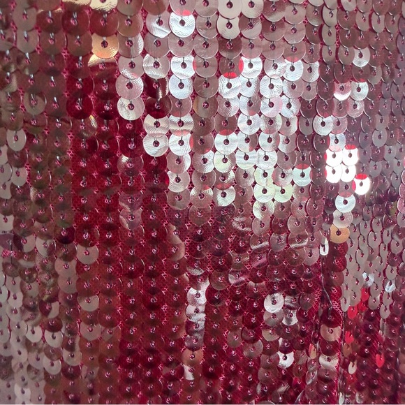 *NEW Rotate Sequin Jumpsuit Dark Red Size 8 - Picture 9 of 14